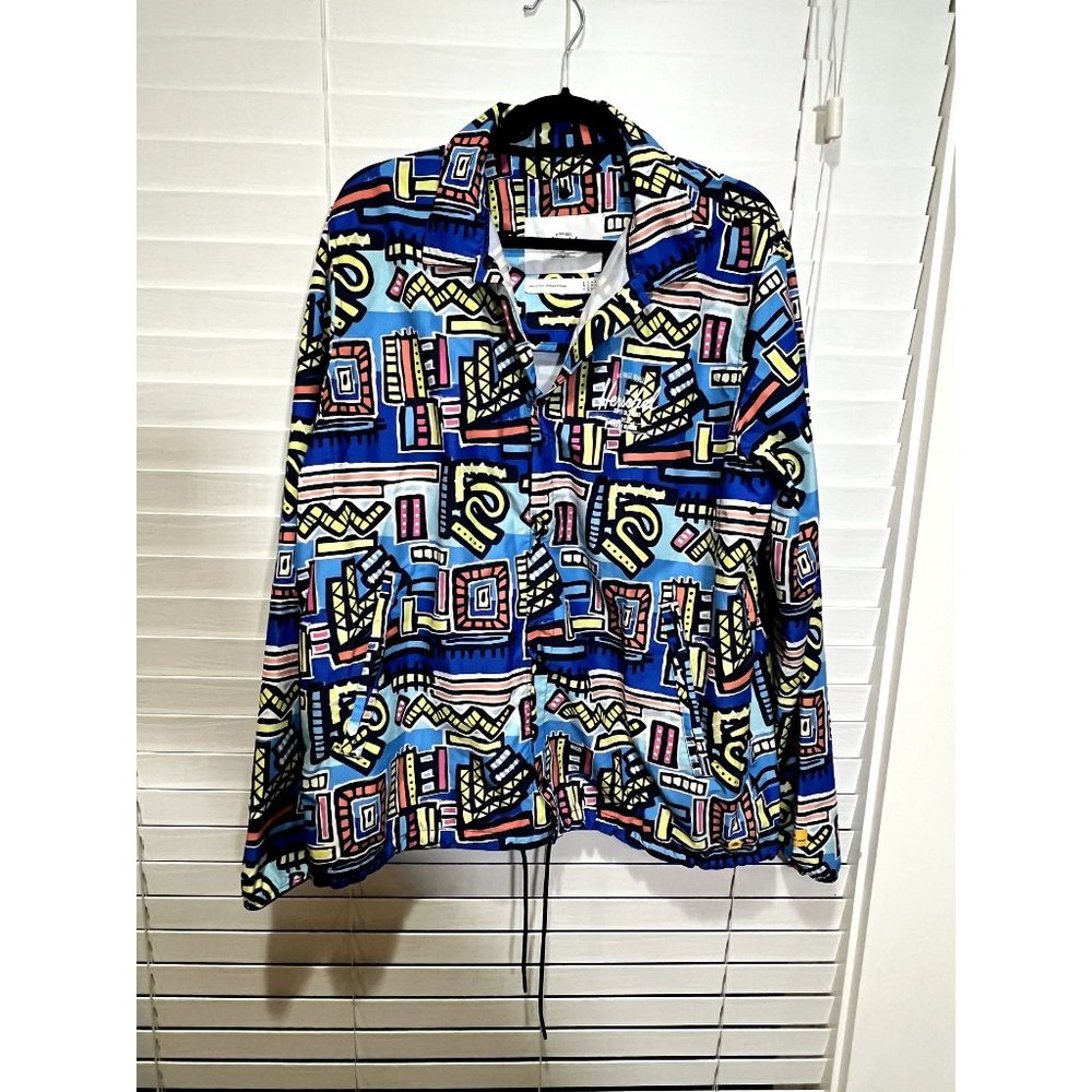 Herschel‎ Supply Co. Hoffman Abstract Geo Coach Jacket - Size L